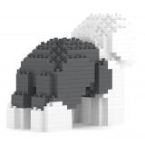 Jekca - Old English Sheepdog Mini 01 - Big - Lego - Sculpture - Construction - 4D - Brick Animals - Toys