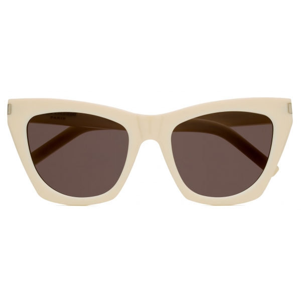 Yves Saint Laurent - SL 214 Kate - Ivory and Black - Sunglasses - Saint Laurent Eyewear