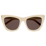 Yves Saint Laurent - SL 214 Kate - Ivory and Black - Sunglasses - Saint Laurent Eyewear