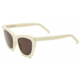 Yves Saint Laurent - SL 214 Kate - Ivory and Black - Sunglasses - Saint Laurent Eyewear