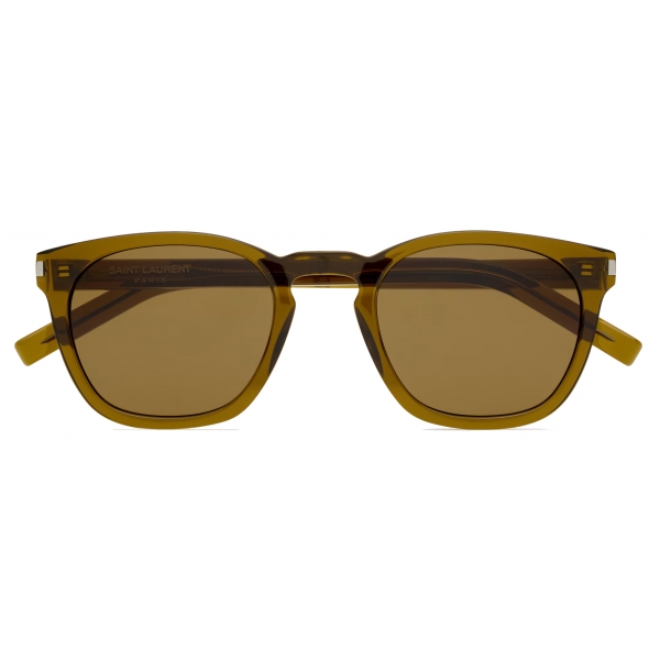 Yves Saint Laurent - SL 28 - Transparent Khaki and Brown - Sunglasses - Saint Laurent Eyewear