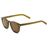 Yves Saint Laurent - Occhiali da Sole SL 28 - Trasparente Cachi e Marrone - Saint Laurent Eyewear