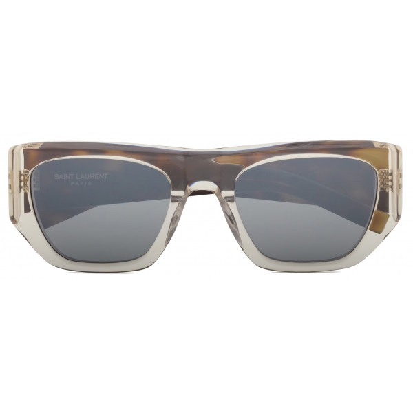 Yves Saint Laurent - Occhiali da Sole SL 740 - Crema Trasparente e Marrone Avana - Saint Laurent Eyewear