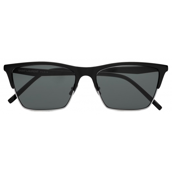 Yves Saint Laurent - Occhiali da Sole SL 767 - Nero, Argento e Nero - Saint Laurent Eyewear