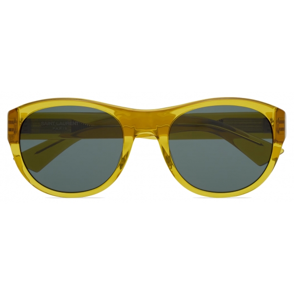 Yves Saint Laurent - Occhiali da Sole SL 798 - Trasparente Giallo e Nero - Saint Laurent Eyewear