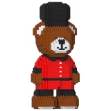 Jekca - JEKCA Bear (King’s Guard) 01 - Big - Lego - Scultura - Costruzione - 4D - Animali di Mattoncini - Toys