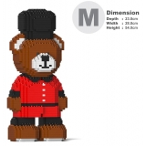 Jekca - JEKCA Bear (King’s Guard) 01 - Big - Lego - Scultura - Costruzione - 4D - Animali di Mattoncini - Toys