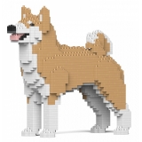 Jekca - Akita Inu 01-M02 - Big - Lego - Sculpture - Construction - 4D - Brick Animals - Toys