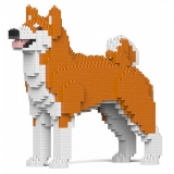 Jekca - Akita Inu 01-M01 - Big - Lego - Scultura - Costruzione - 4D - Animali di Mattoncini - Toys