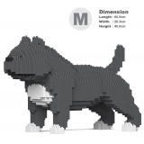 Jekca - American Bully 01-M03 - Big - Lego - Scultura - Costruzione - 4D - Animali di Mattoncini - Toys