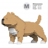 Jekca - American Bully 01-M01 - Big - Lego - Sculpture - Construction - 4D - Brick Animals - Toys