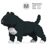 Jekca - American Bully 01-M02 - Big - Lego - Sculpture - Construction - 4D - Brick Animals - Toys