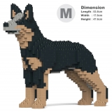 Jekca - Australian Cattle Dog 01-M01 - Big - Lego - Sculpture - Construction - 4D - Brick Animals - Toys