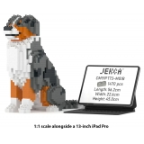 Jekca - Australian Shepherd 01-M01B - Big - Lego - Sculpture - Construction - 4D - Brick Animals - Toys