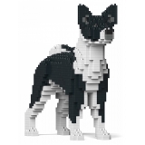 Jekca - Basenji 01-M02 - Big - Lego - Sculpture - Construction - 4D - Brick Animals - Toys