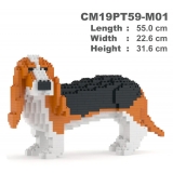 Jekca - Basset Hound 01-M01 - Big - Lego - Scultura - Costruzione - 4D - Animali di Mattoncini - Toys