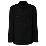 Tom Ford - Camicia in Seta Nera con Colletto a Punta - Tom Ford Exclusive Luxury Collection