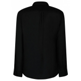 Tom Ford - Camicia in Seta Nera con Colletto a Punta - Tom Ford Exclusive Luxury Collection