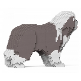 Jekca - Bearded Collie 01-M02 - Big - Lego - Sculpture - Construction - 4D - Brick Animals - Toys