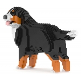 Jekca - Bernese Mountain Dog 03B (version 2024) - Big - Lego - Sculpture - Construction - 4D - Brick Animals - Toys