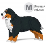 Jekca - Bernese Mountain Dog 02 - Big - Lego - Sculpture - Construction - 4D - Brick Animals - Toys