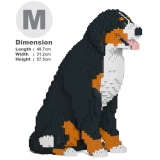 Jekca - Bernese Mountain Dog 04 - Big - Lego - Sculpture - Construction - 4D - Brick Animals - Toys