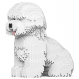 Jekca - Bichon Frise 03 - Lego - Sculpture - Construction - 4D - Brick Animals - Toys