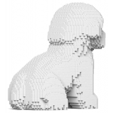 Jekca - Bichon Frise 03 - Lego - Sculpture - Construction - 4D - Brick Animals - Toys