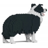 Jekca - Border Collie 01-M01 - Big - Lego - Sculpture - Construction - 4D - Brick Animals - Toys