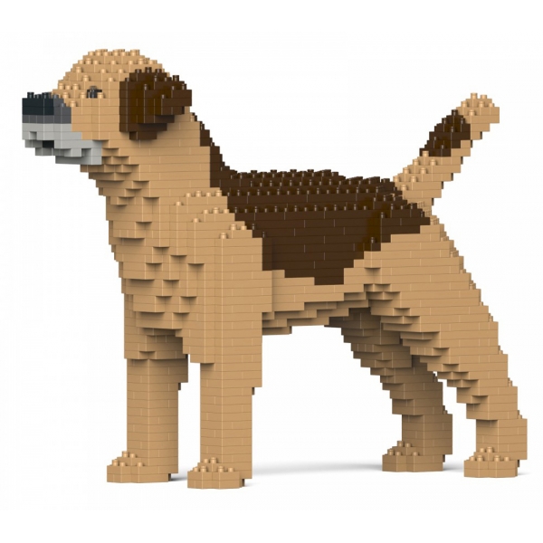 Jekca - Border Terrier 01-M02 - Big - Lego - Scultura - Costruzione - 4D - Animali di Mattoncini - Toys