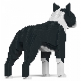 Jekca - Boston Terrier 01-M01 - Big - Lego - Sculpture - Construction - 4D - Brick Animals - Toys