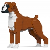 Jekca - Boxer 01-M01 - Big - Lego - Sculpture - Construction - 4D - Brick Animals - Toys