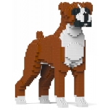 Jekca - Boxer 01-M01 - Big - Lego - Scultura - Costruzione - 4D - Animali di Mattoncini - Toys