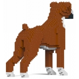 Jekca - Boxer 01-M01 - Big - Lego - Sculpture - Construction - 4D - Brick Animals - Toys