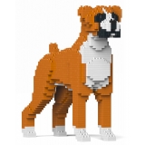 Jekca - Boxer 01-M02 - Big - Lego - Scultura - Costruzione - 4D - Animali di Mattoncini - Toys