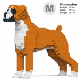 Jekca - Boxer 01-M02 - Big - Lego - Scultura - Costruzione - 4D - Animali di Mattoncini - Toys