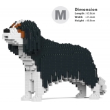 Jekca - Cavalier King Charles Spaniel 01-M03 - Big - Lego - Sculpture - Construction - 4D - Brick Animals - Toys