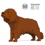 Jekca - Cavalier King Charles Spaniel 01-M05 - Big - Lego - Sculpture - Construction - 4D - Brick Animals - Toys