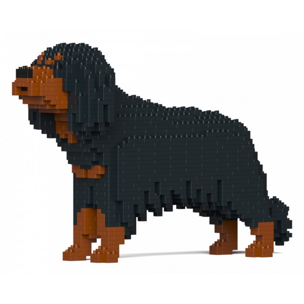 Jekca - Cavalier King Charles Spaniel 01-M04 - Big - Lego - Sculpture - Construction - 4D - Brick Animals - Toys