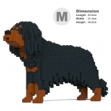 Jekca - Cavalier King Charles Spaniel 01-M04 - Big - Lego - Sculpture - Construction - 4D - Brick Animals - Toys