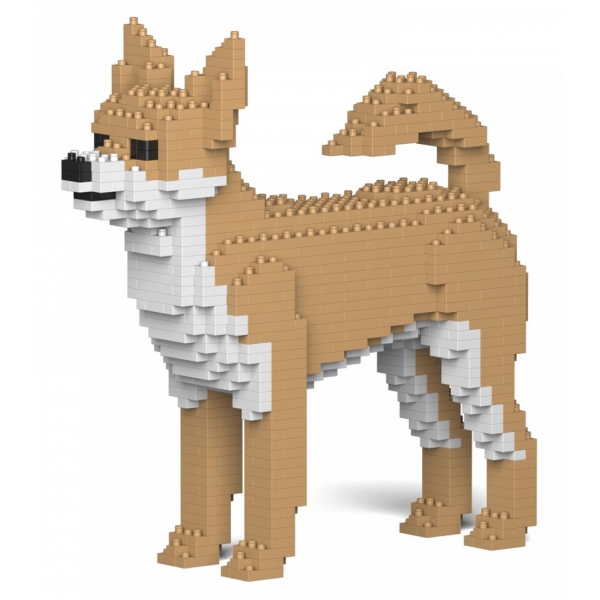 Jekca - Chihuahua 01-M01 - Big - Lego - Sculpture - Construction - 4D - Brick Animals - Toys