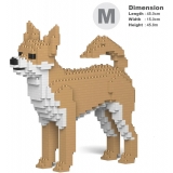 Jekca - Chihuahua 01-M01 - Big - Lego - Scultura - Costruzione - 4D - Animali di Mattoncini - Toys