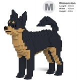 Jekca - Chihuahua 01-M02 - Big - Lego - Sculpture - Construction - 4D - Brick Animals - Toys