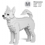 Jekca - Chihuahua 01-M03 - Big - Lego - Sculpture - Construction - 4D - Brick Animals - Toys