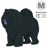 Jekca - Chow Chow 02-M03 - Big - Lego - Sculpture - Construction - 4D - Brick Animals - Toys