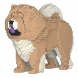 Jekca - Chow Chow 02-M01 - Big - Lego - Sculpture - Construction - 4D - Brick Animals - Toys