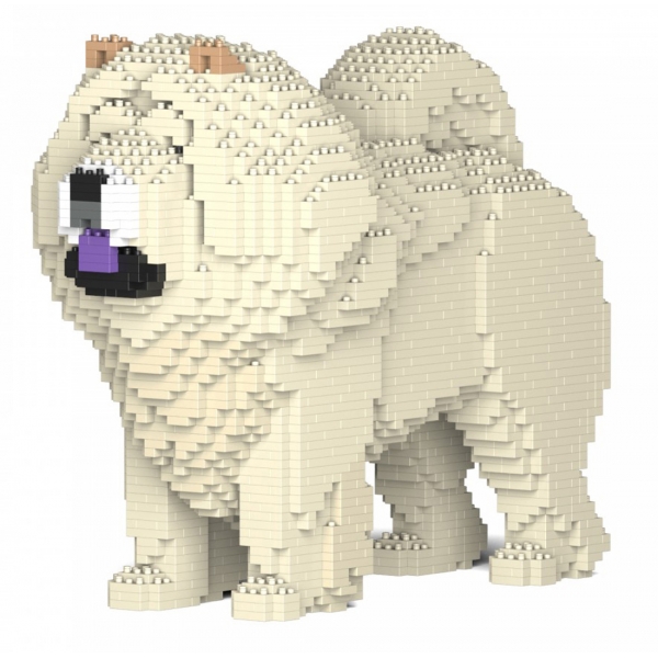 Jekca - Chow Chow 02-M04 - Big - Lego - Sculpture - Construction - 4D - Brick Animals - Toys