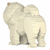 Jekca - Chow Chow 02-M04 - Big - Lego - Scultura - Costruzione - 4D - Animali di Mattoncini - Toys