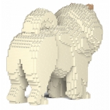 Jekca - Chow Chow 02-M04 - Big - Lego - Scultura - Costruzione - 4D - Animali di Mattoncini - Toys