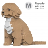 Jekca - Cockapoo 01-M01 - Big - Lego - Sculpture - Construction - 4D - Brick Animals - Toys